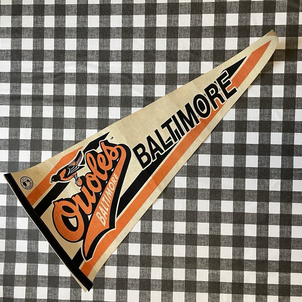 Baltimore Orioles MLB Official Genuine Flag Pennant Fair to Good Condition